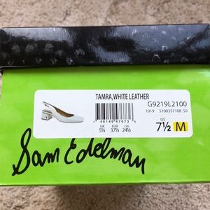 Sam Edelman Tamra White Leather Shoe